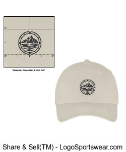 Oyster Structured Six-Panel Twill Cap Design Zoom